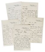 TREVES, FREDERICK - Five autograph letters signed addressed to Mr Taylor and mainly... Five