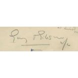 GIBSON, GUY - Autograph book containing the rare signature of Guy Gibson, signed Autograph book