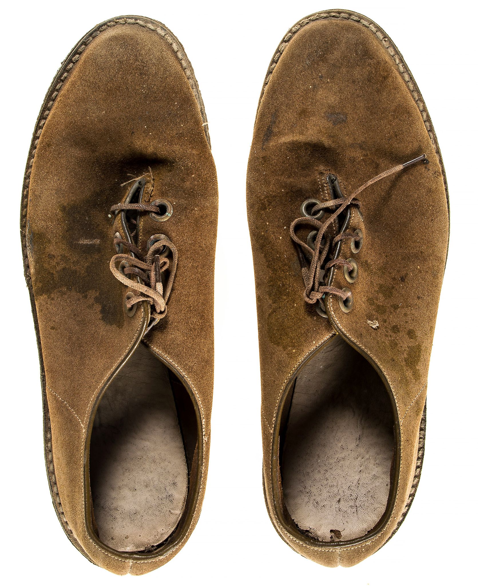 ASTAIRE, FRED - A pair of male suede, lace-up shoes once belonging to Fred Astaire A pair of male - Image 2 of 4