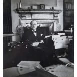 CHURCHILL, WINSTON - Photograph signed and dated in lower right margin showing... Photograph