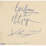 ROLLING STONES - Autograph album including signatures of Bill Wyman, Mick Jagger Autograph album