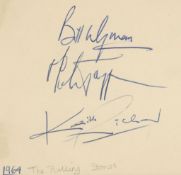 ROLLING STONES - Autograph album including signatures of Bill Wyman, Mick Jagger Autograph album