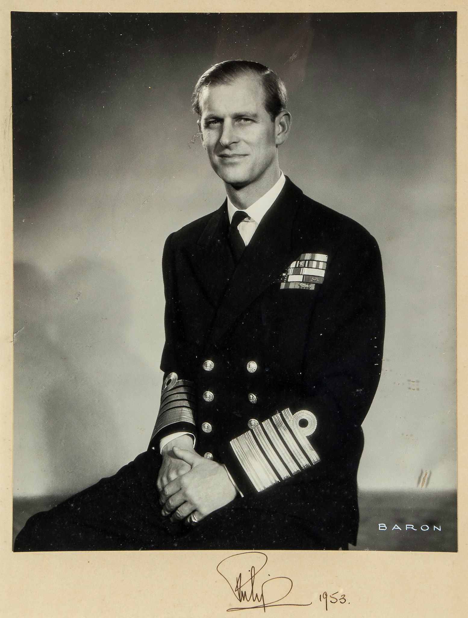 ELIZABETH II, QUEEN & PRINCE PHILIP - D. WILDING - Black and white, three-quarter length photographs - Image 2 of 4