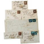 WELLESLEY, ARTHUR DUKE OF WELLINGTON - A small collection of envelopes, all but one addressed in the