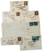 WELLESLEY, ARTHUR DUKE OF WELLINGTON - A small collection of envelopes, all but one addressed in the