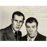 BRITISH ENTERTAINERS - INCL. ABBOT AND COSTELLO - Large collection of letters, cards, programmes,