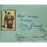 AUTOGRAPH ALBUM - INCL. LAUREL & HARDY - Autograph album including signatures by Stan Laurel and