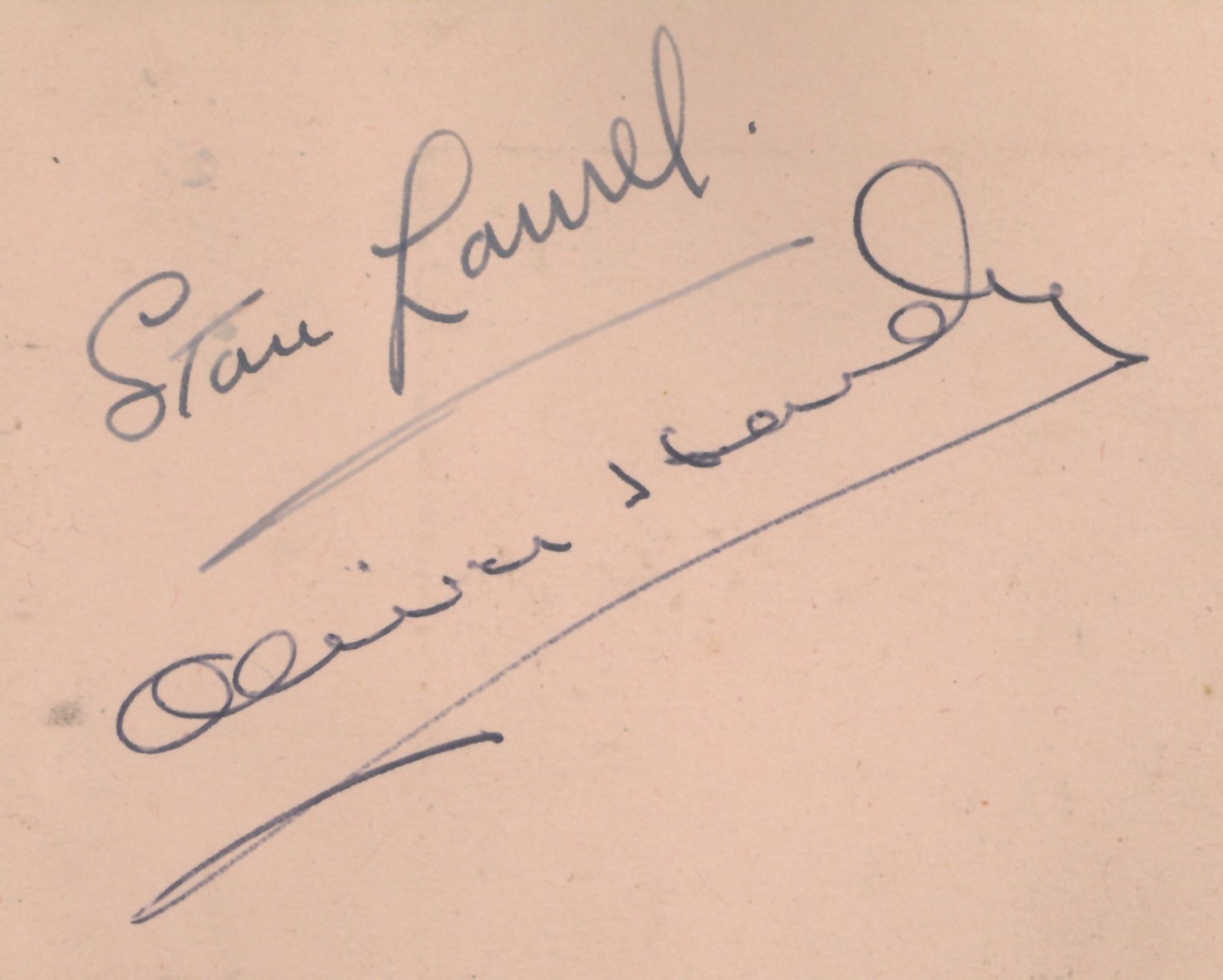 AUTOGRAPH ALBUM -INCL. LAUREL & HARDY - Autograph album with signatures and photographs of