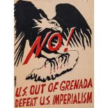 **ANTI-IMPERIALISM - Collection of handmade posters used in political demonstrations... Collection