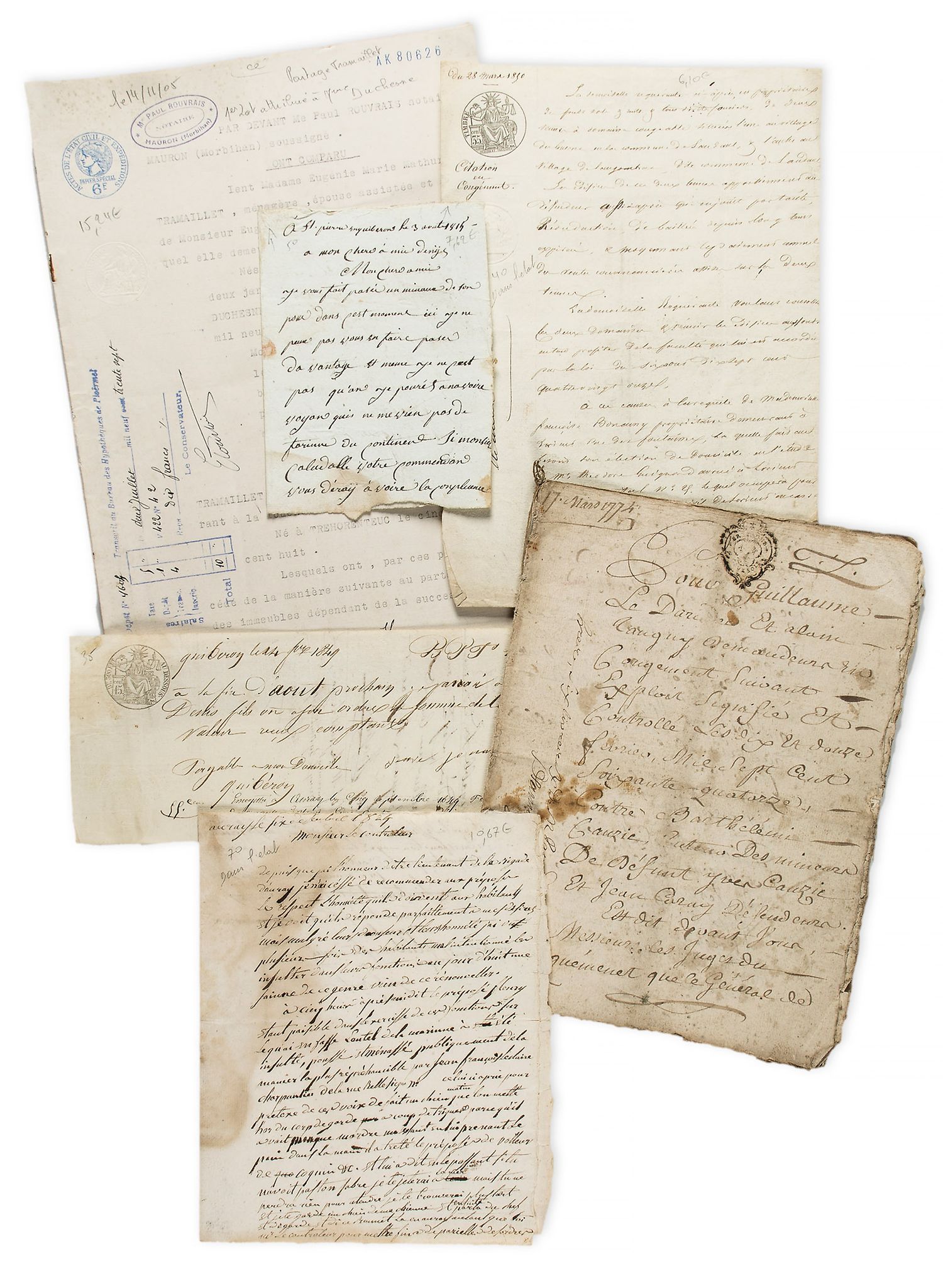 COLLECTION OF FRENCH DOCUMENTS - Large collection of French legal and administrative documents Large - Image 2 of 2