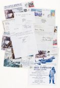 MILITARY INTEREST - Collection of letters, first day covers and programmes signed by... Collection