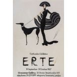 ERTE' - Poster for the 1967 Erte' First London Exhibition at the Grosvenor... Poster for the 1967