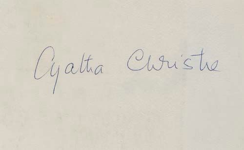 COLLECTION - INCL. AGATHA CHRISTIE, P.G. WODEHOUSE - Collection of signed cards, letters, - Image 8 of 11