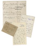 COLLECTION OF LETTERS - INCL. DISRAELI - Collection of signed letters and cards, late nineteenth