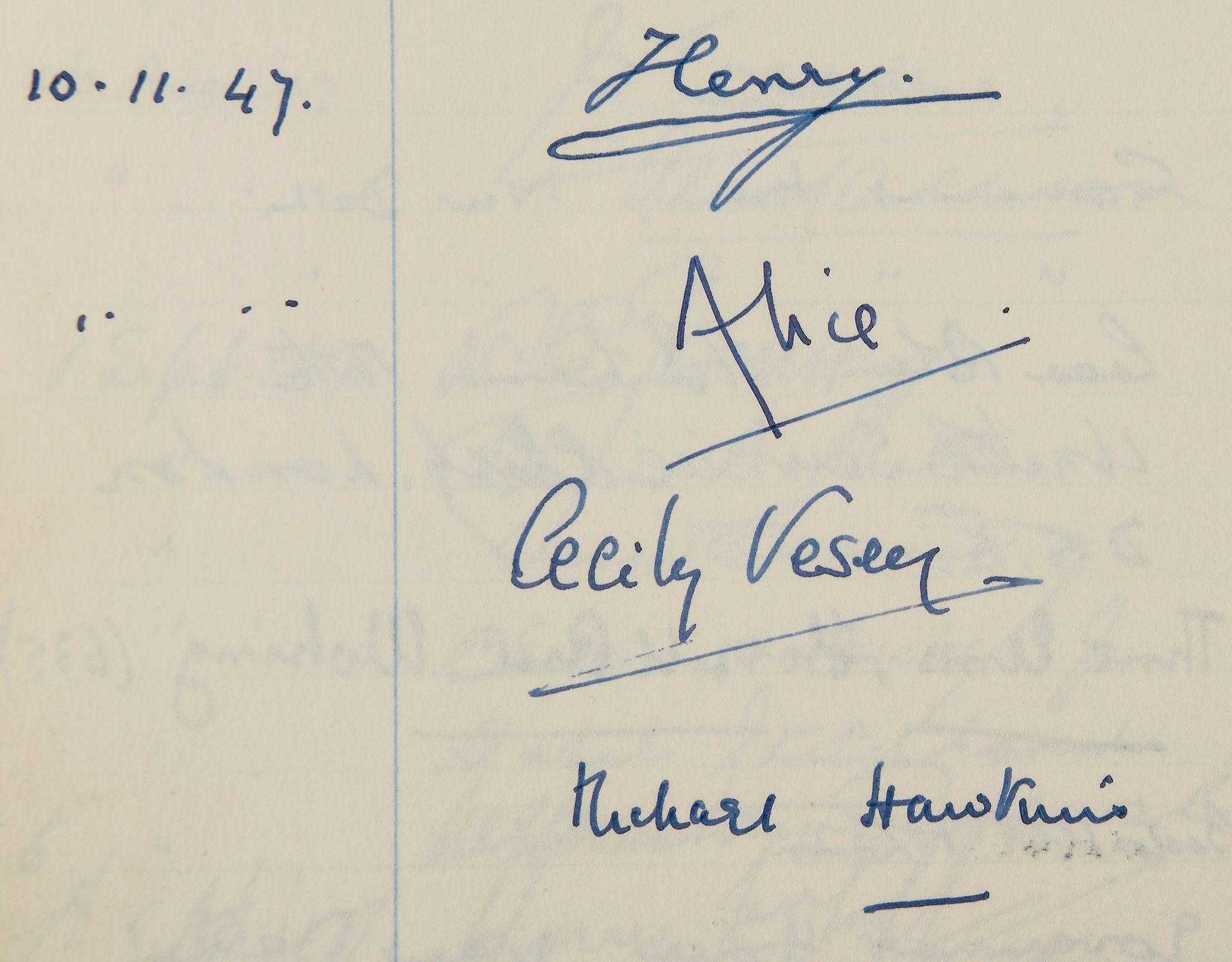 WILLIS, ALGERNON ADMIRAL - VISITORS BOOKS - Three visitor books formerly of property of Admiral of - Image 2 of 7