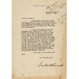 ROOSEVELT, FRANKLIN D. - Typed letter signed on personalised stationery Typed letter signed ("