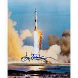 KRANTZ, GENE - Colour 10 x 8" photograph of a Saturn V rocket tacking off at the... Colour 10 x 8"