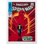 MARVEL COMICS - STAN LEE - Set of 6 Marvel Superheroes prints, LIMITED EDITION, 14/195 Set of 6