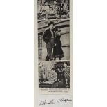 AUTOGRAPHS COLLECTION - INCL. CHAPLIN, SINATRA etc - Large collection of signed photographs, cards