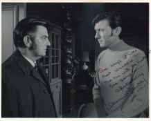 TAYLOR, ELIZABETH & LAURENCE HARVEY - Two 8 X 10" black and white photographs from the set of the