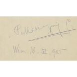 AUTOGRAPH ALBUM - OPERA 1925-1927 - Autograph album containing numerous signatures of some of the