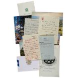 AUTOGRAPH COLLECTION - INCL. BRITISH POLITICIANS - Collection of greeting cards, letters and notes