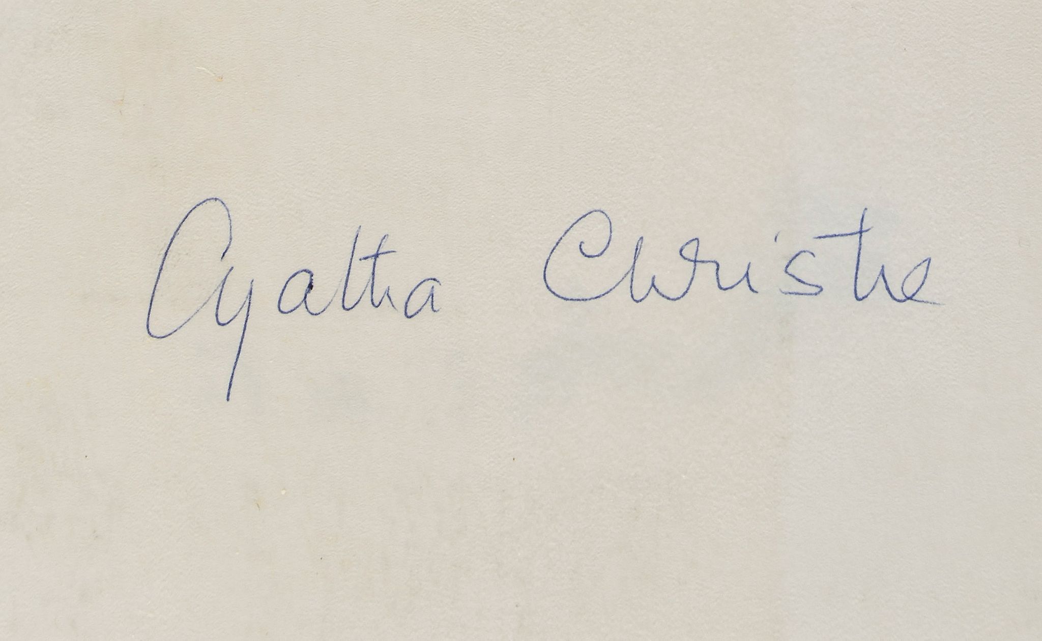 COLLECTION - INCL. AGATHA CHRISTIE, P.G. WODEHOUSE - Collection of signed cards, letters,