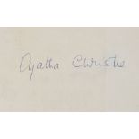 COLLECTION - INCL. AGATHA CHRISTIE, P.G. WODEHOUSE - Collection of signed cards, letters,
