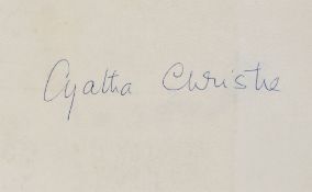 COLLECTION - INCL. AGATHA CHRISTIE, P.G. WODEHOUSE - Collection of signed cards, letters,