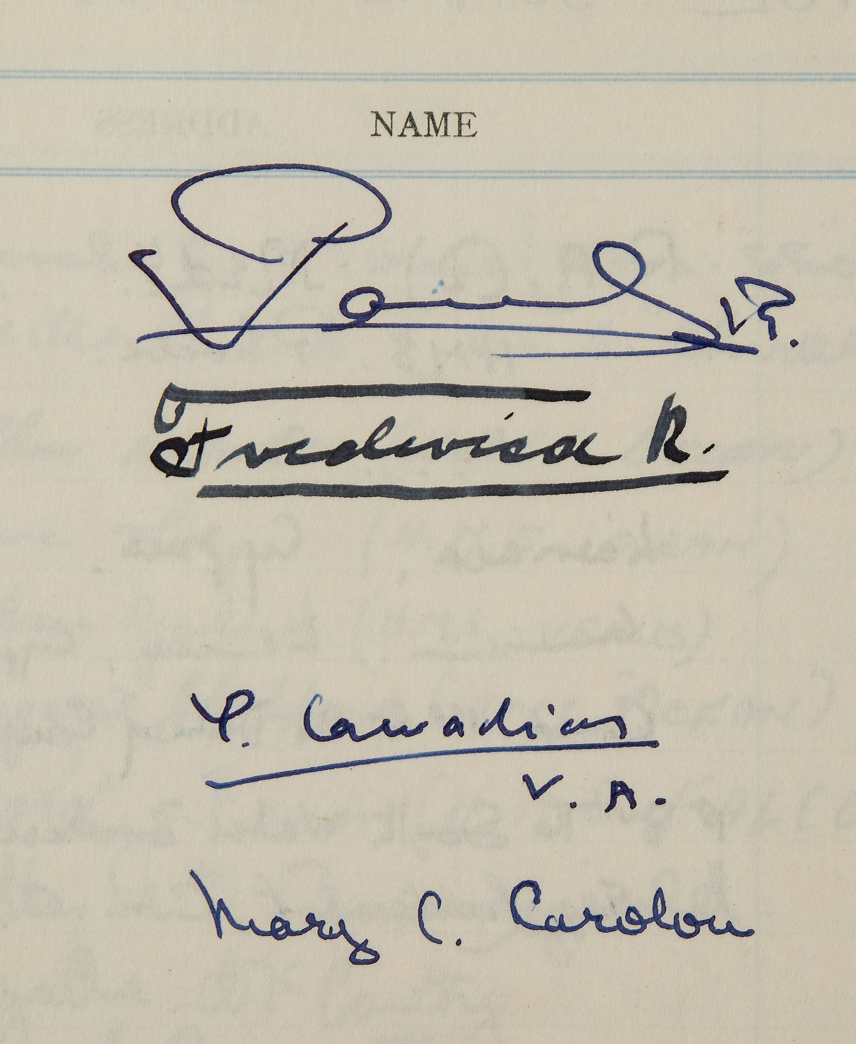 WILLIS, ALGERNON ADMIRAL - VISITORS BOOKS - Three visitor books formerly of property of Admiral of - Image 7 of 7