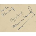 AUTOGRAPH ALBUM -INCL. LAUREL & HARDY - Autograph album containing signatures mainly by prominent