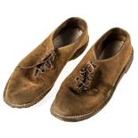 ASTAIRE, FRED - A pair of male suede, lace-up shoes once belonging to Fred Astaire A pair of male