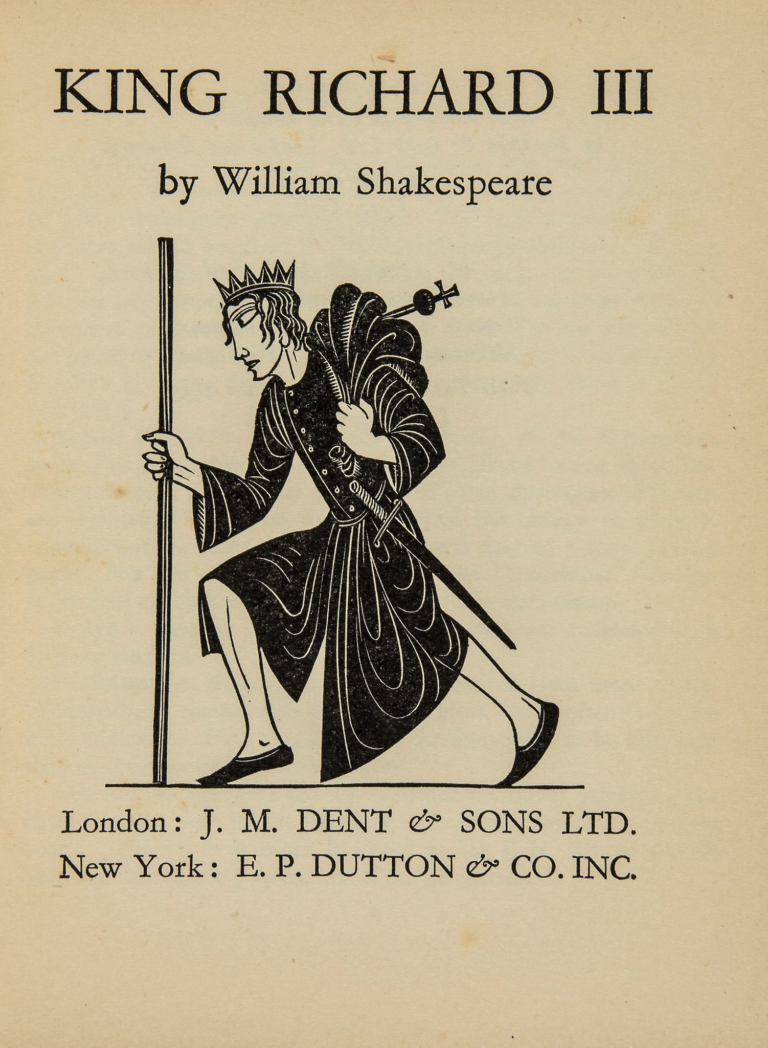 OLIVIER, LAURENCE - JOHN GIEGULD- RALPH RICHARDSON - A rare copy of William Shakespeare's 'Richard - Image 2 of 3