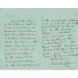 WILKIE COLLINS - Autograph letter signed on personalised stationery to Miss Campbell Autograph