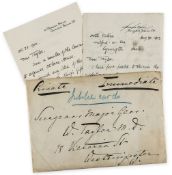 HELENA, PRINCESS - Collection of autograph letters, notes and cards signed by Helena... Collection