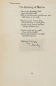 HARDY, THOMAS - Signature by Thomas Hardy clipped from the close of a typed letter... Signature by