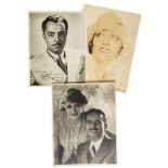HOLLYWOOD STARS - INCL. FAIRBANKS, SWANSON - Collection of black and white photographs of