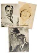 HOLLYWOOD STARS - INCL. FAIRBANKS, SWANSON - Collection of black and white photographs of