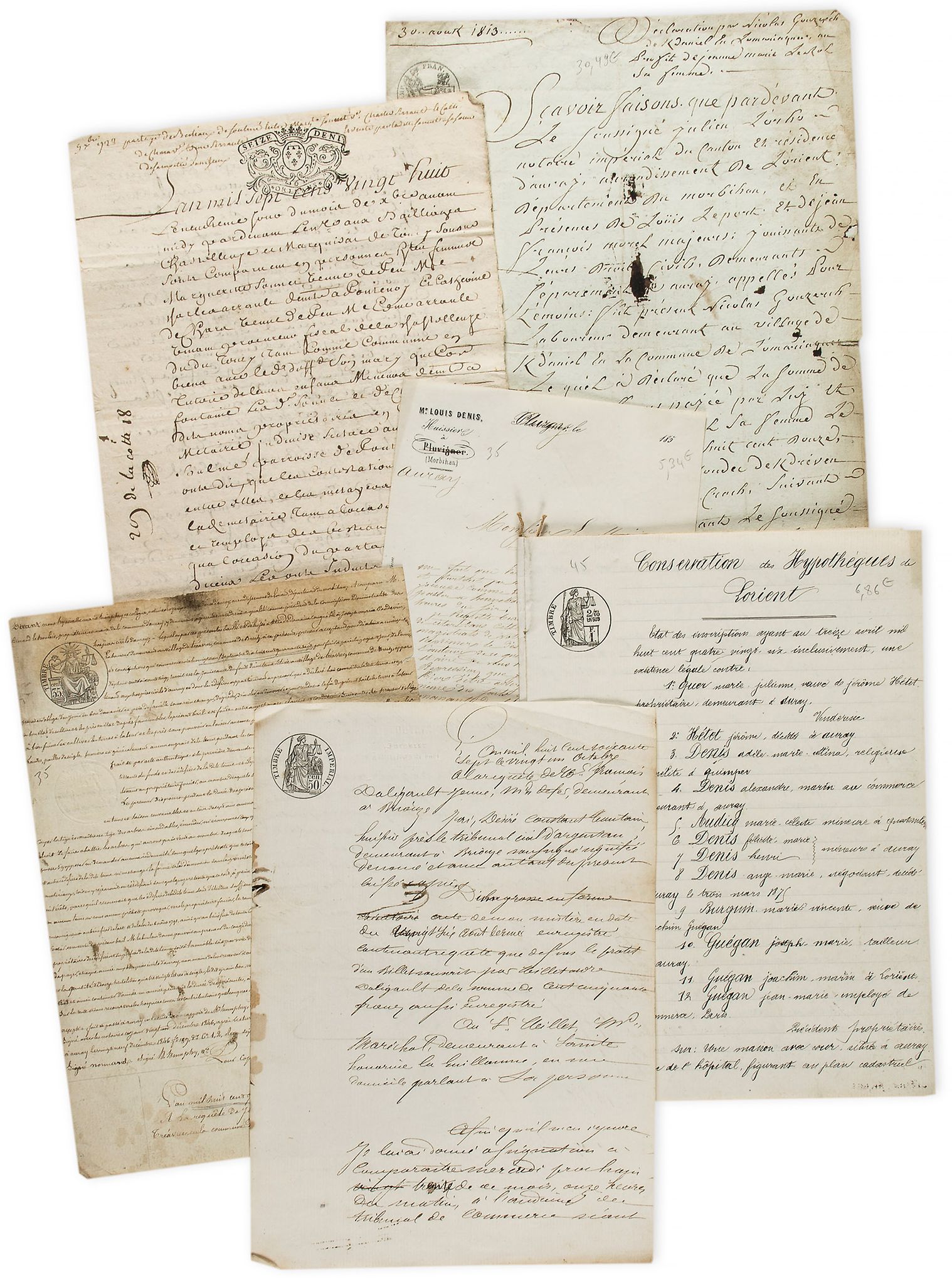 COLLECTION OF FRENCH DOCUMENTS - Large collection of French legal and administrative documents Large