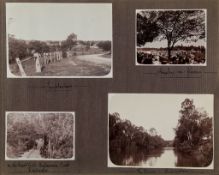 Australia.- - photograph album,,  c.80 mounted albumen photographs, mostly views in Victoria, the