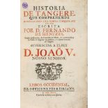 de Menezes (D. Fernando) - Historia de Tangere...,  title in red and black with woodcut