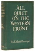 Remarque (Erich Maria) - All Quiet on the Western front,  first English edition , original cloth,