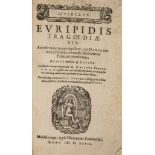 Euripides. - Tragoediæ XIX, translated and edited by Aemilius Portus  &  Willem Canter, 2 vol.,