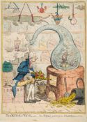 Gillray (James) - Dissolution, _or_ The Alchymist producing an Ætherial Representation, portraying