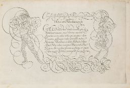 Calligraphy.- Van der Velde (Jan) - Spieghel der Schrijfkonste,  fine engraved pictorial title,