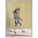 Gillray (James) - "_ so Skiffy-Skipt-on, with his wonted grace", (the dandy Sir Lumley Skeffington),