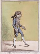 Gillray (James) - "_ so Skiffy-Skipt-on, with his wonted grace", (the dandy Sir Lumley Skeffington),
