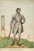 Cruikshank (Isaac) - A Republican Beau, an armed French hoodlum depicted with a dead infant
