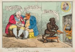 Gillray (James) - Bonus Melior Optimus, Or the Devil's the Best of the Bunch, a Coalition satire
