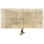 Oxford - .- Assignment of lease by Thomas Foster of London  (Edward de Vere,  seventeenth earl of,